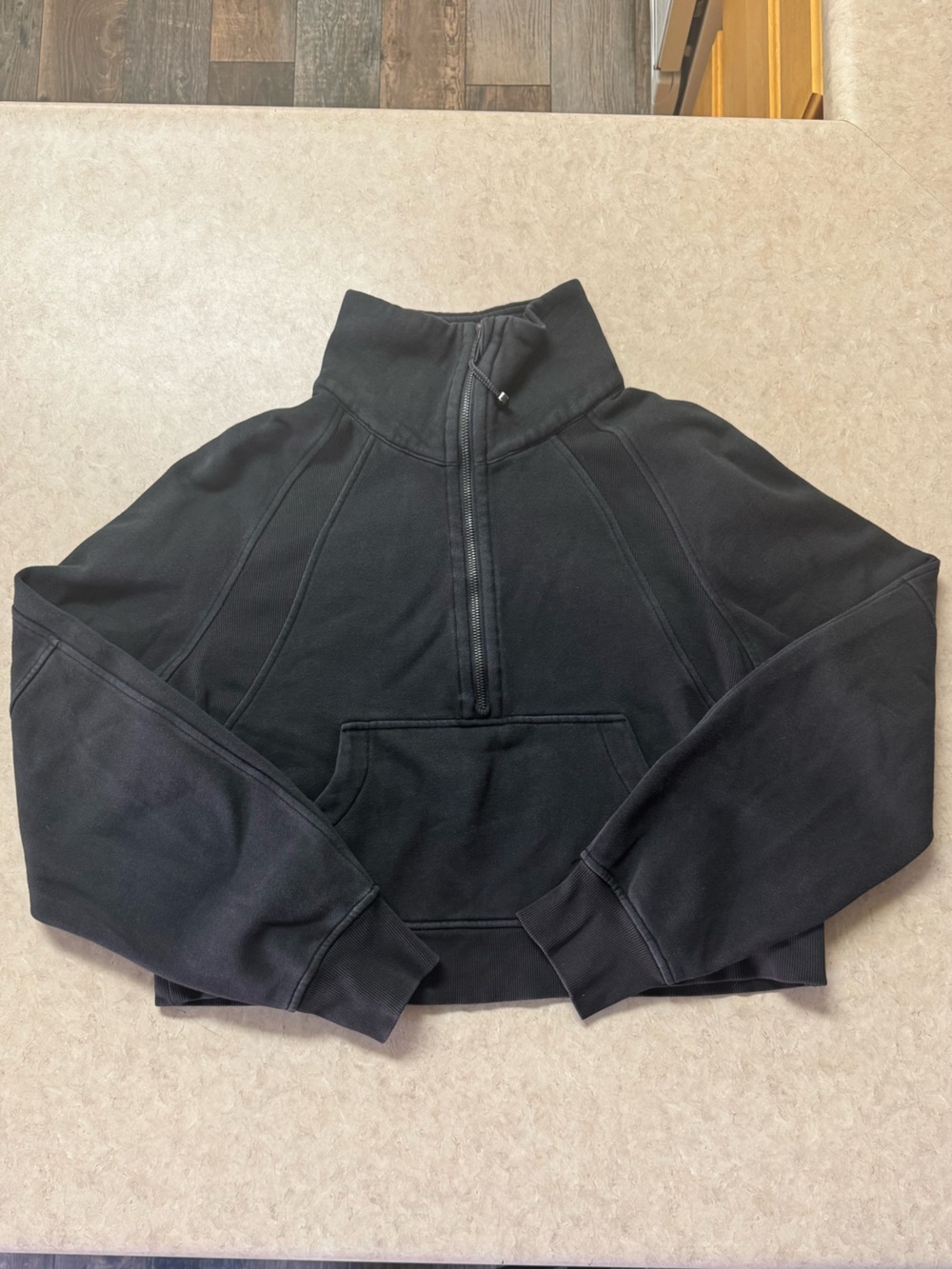 Lululemon Scuba Cropped Half-Zip Hoodie